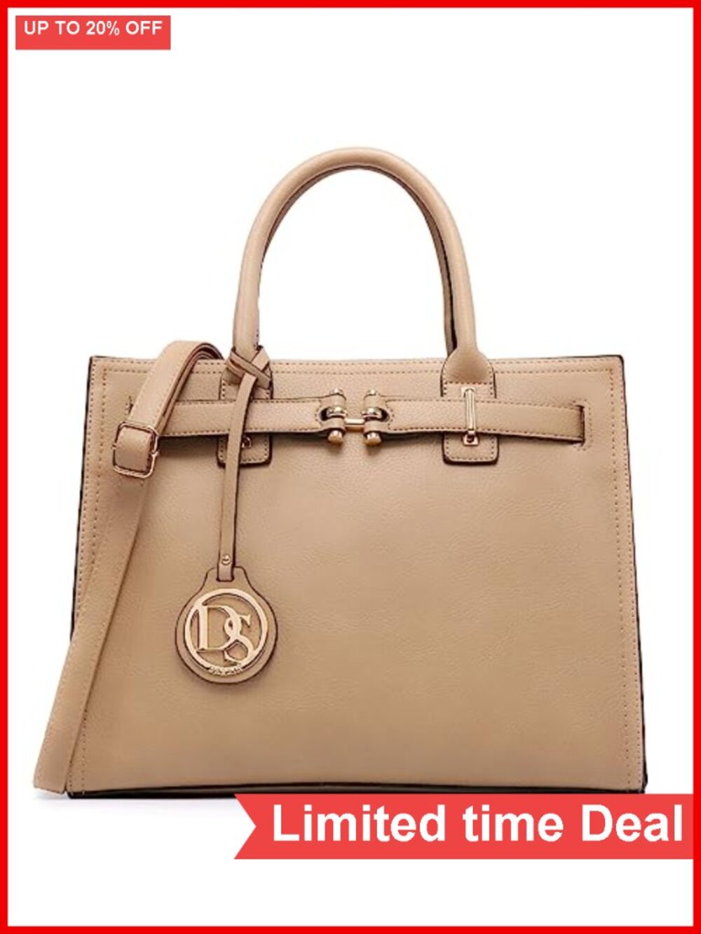 Women's Vegan Leather Satchel Handbag Tote Work Purse Shoulder